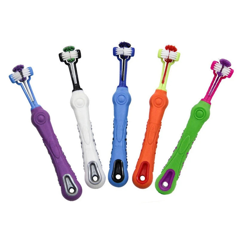 Brosse à Dents Trois Faces pour Animaux - SoraPets