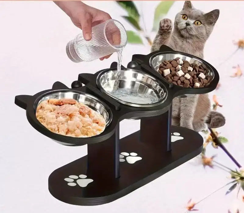 Ensemble de Gamelles Élevées Réglables pour Chat - SoraPets