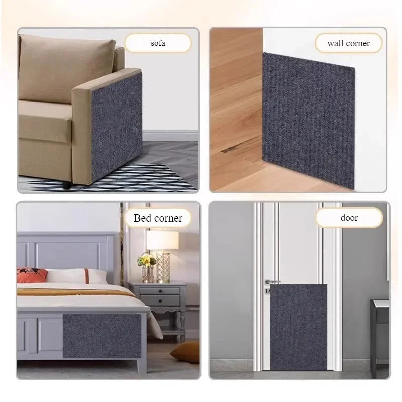 Anti Cat Scratch Mat Trimmable Self-Adhesive Carpet Mat Pad Cat Pet Scratcher Furniture Couch Corner Indoor Sofa Wall Protector SoraPets